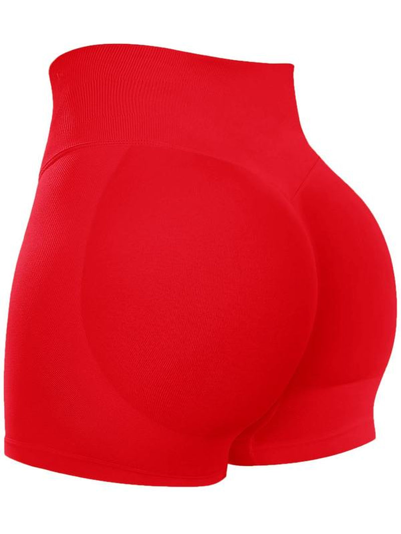 Women'S High Waist Sports Shorts, Breathable Comfortable High Stretch Skinny Shorts, Gym Shorts, Ladies Sportswear for Indoor Outdoor Wear, Workout Clothes, Athletic Shorts, Activewear, Yoga Workout Shorts, Summer Sports Shorts