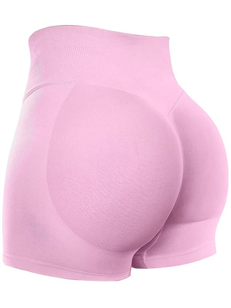 Women'S High Waist Sports Shorts, Breathable Comfortable High Stretch Skinny Shorts, Gym Shorts, Ladies Sportswear for Indoor Outdoor Wear, Workout Clothes, Athletic Shorts, Activewear, Yoga Workout Shorts, Summer Sports Shorts