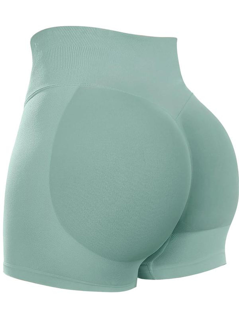 Women'S High Waist Sports Shorts, Breathable Comfortable High Stretch Skinny Shorts, Gym Shorts, Ladies Sportswear for Indoor Outdoor Wear, Workout Clothes, Athletic Shorts, Activewear, Yoga Workout Shorts, Summer Sports Shorts